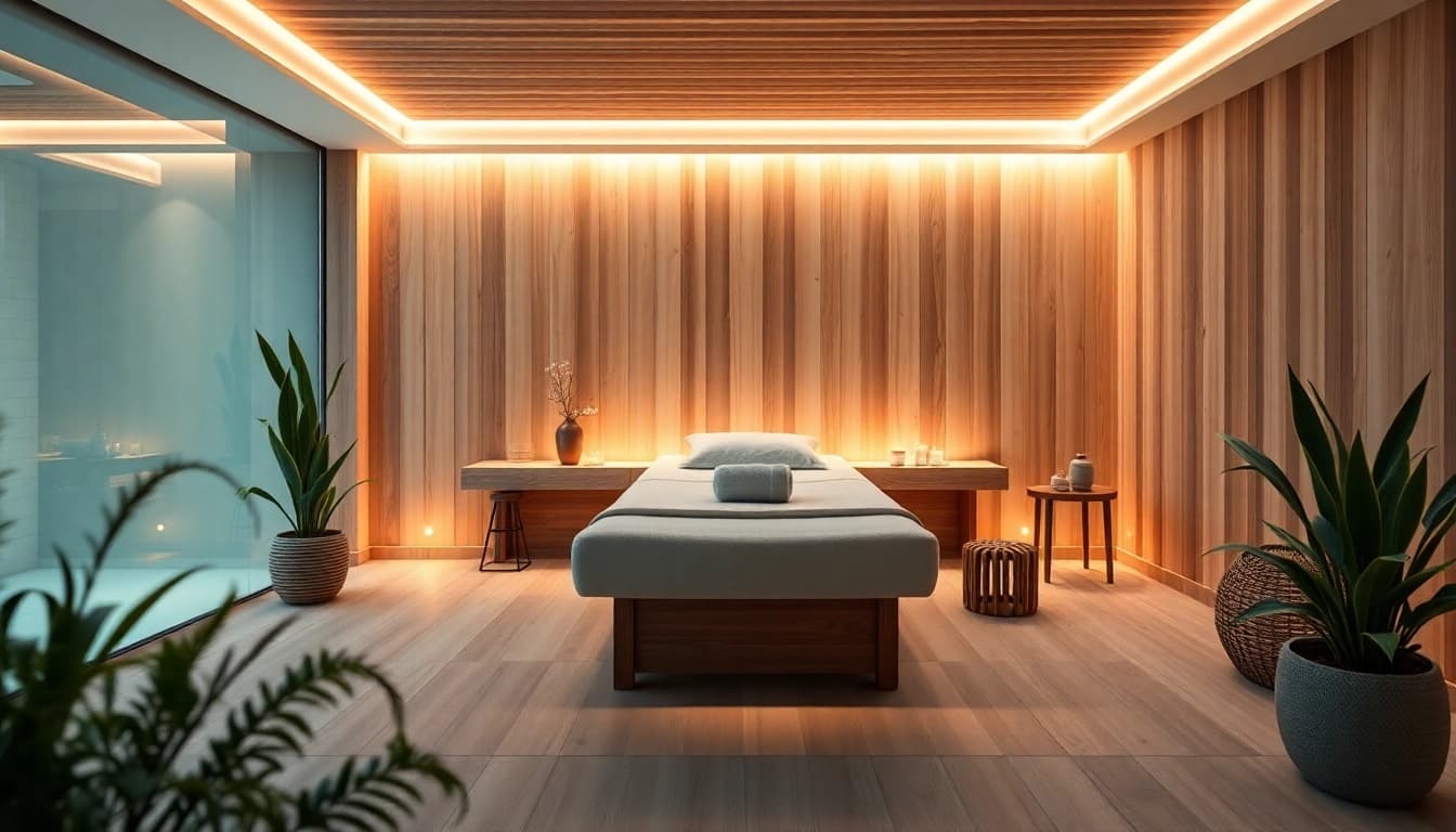 Genießen Sie die Vorteile einer wellnessliege beheizbar für entspannende Massagen in einem stilvollen Spa.