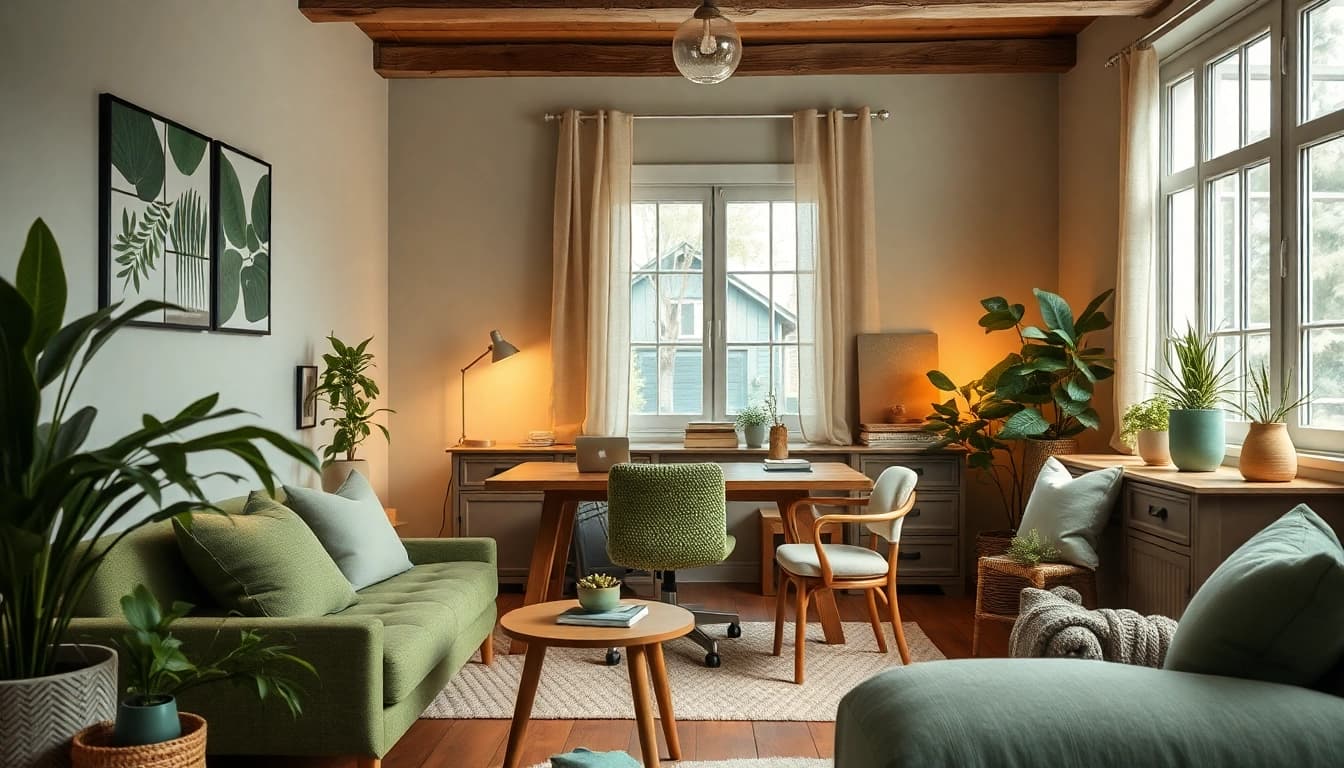 Hauswirtschaftskraft in Hameln creating a welcoming workspace with a cozy and professional ambiance.