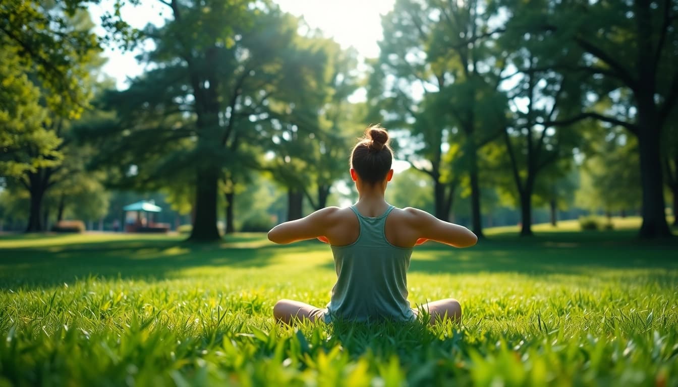 Enhance emotional wellbeing through mindfulness in a serene yoga practice.