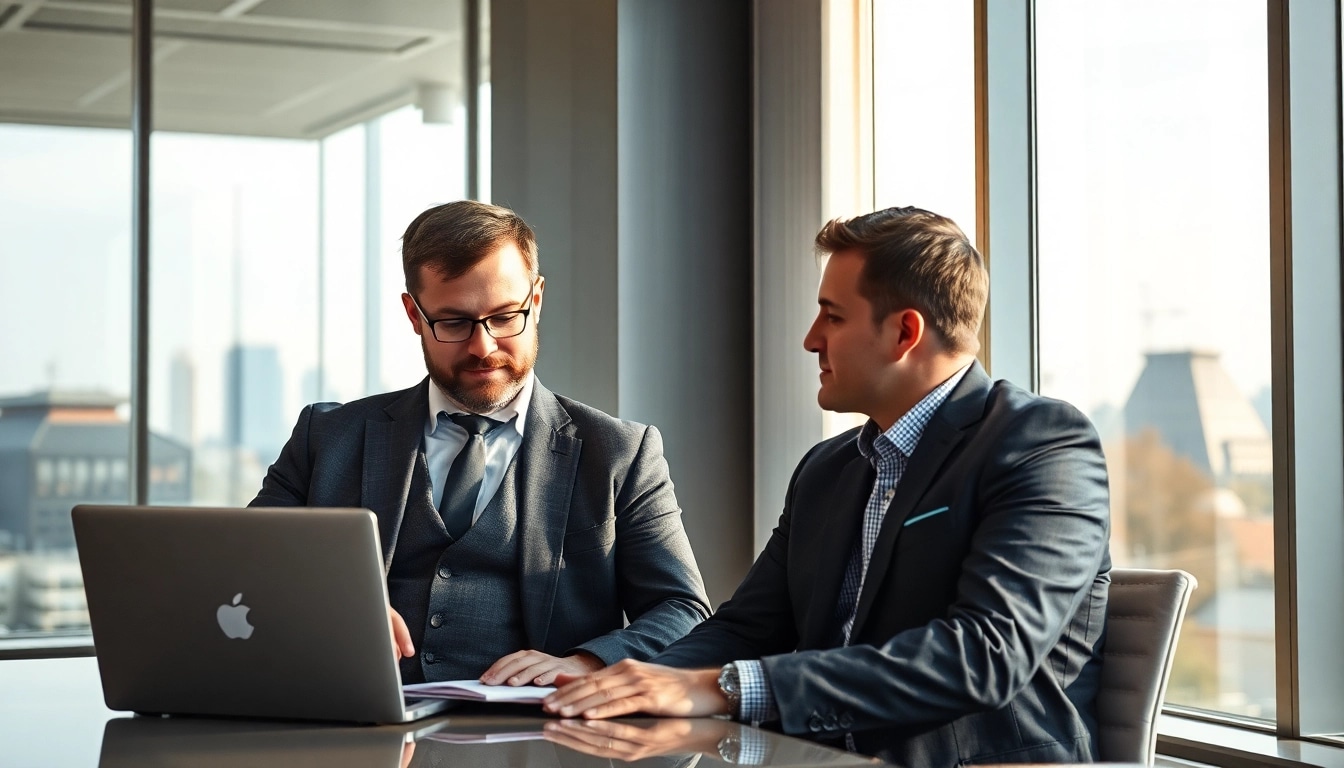 Headhunter Heidelberg bei einem professionellen Gespräch mit Bewerber in modernem Büro.