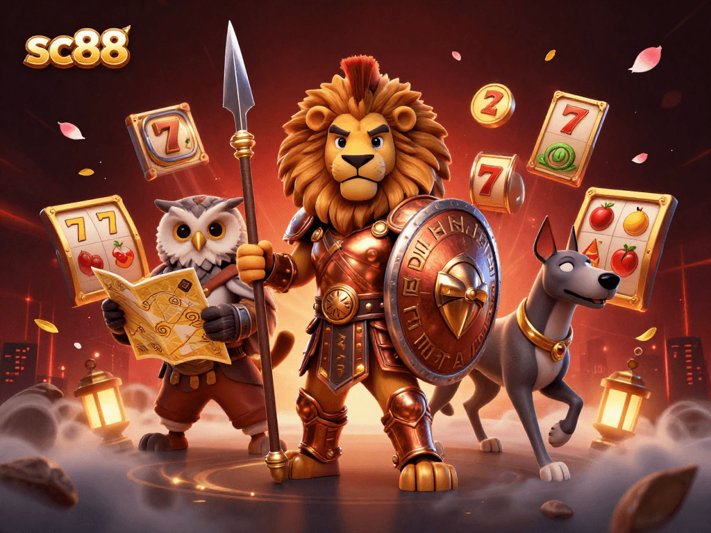 Experience thrilling action at sc88 with a vibrant 3D casino scene featuring dynamic game elements.