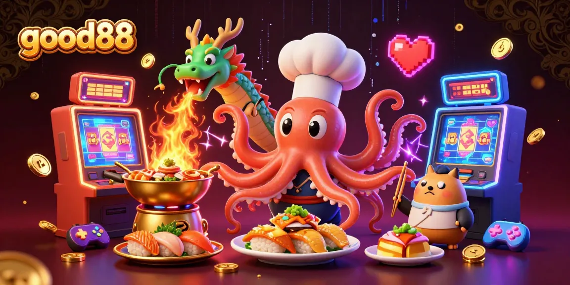 good88 players enjoying a vibrant slot machine experience surrounded by sparkling casino elements.