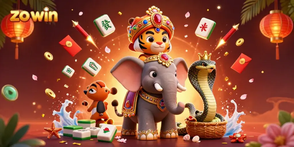 Experience the thrill of winning with zo win in this vibrant casino-inspired 3D illustration.