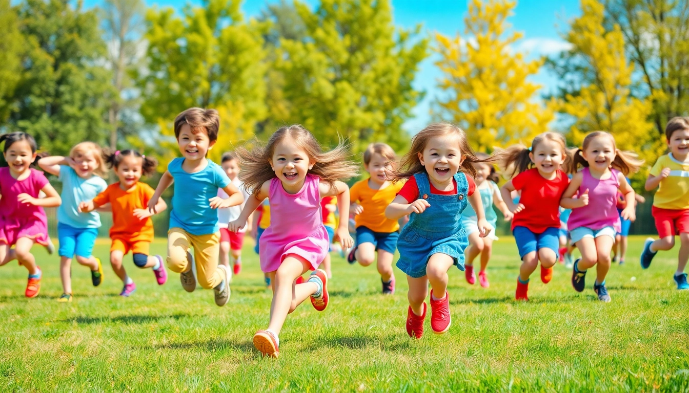 Bewegungsspiele mit Kindern auf einem sonnigen Spielplatz – Details jetzt lesen.