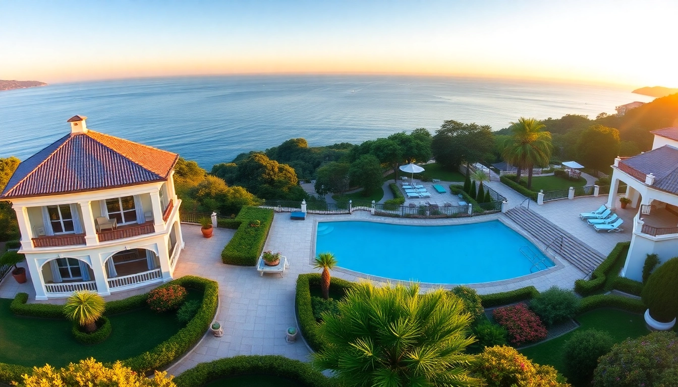 Stunning luxury villa showcasing immobilien in nordzypern with sea views and elegant design.