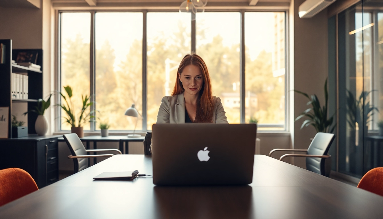 Gestalten Sie Ihr Personal Branding für Führungskräfte mit gezielten Strategien in einem modernen Büro.