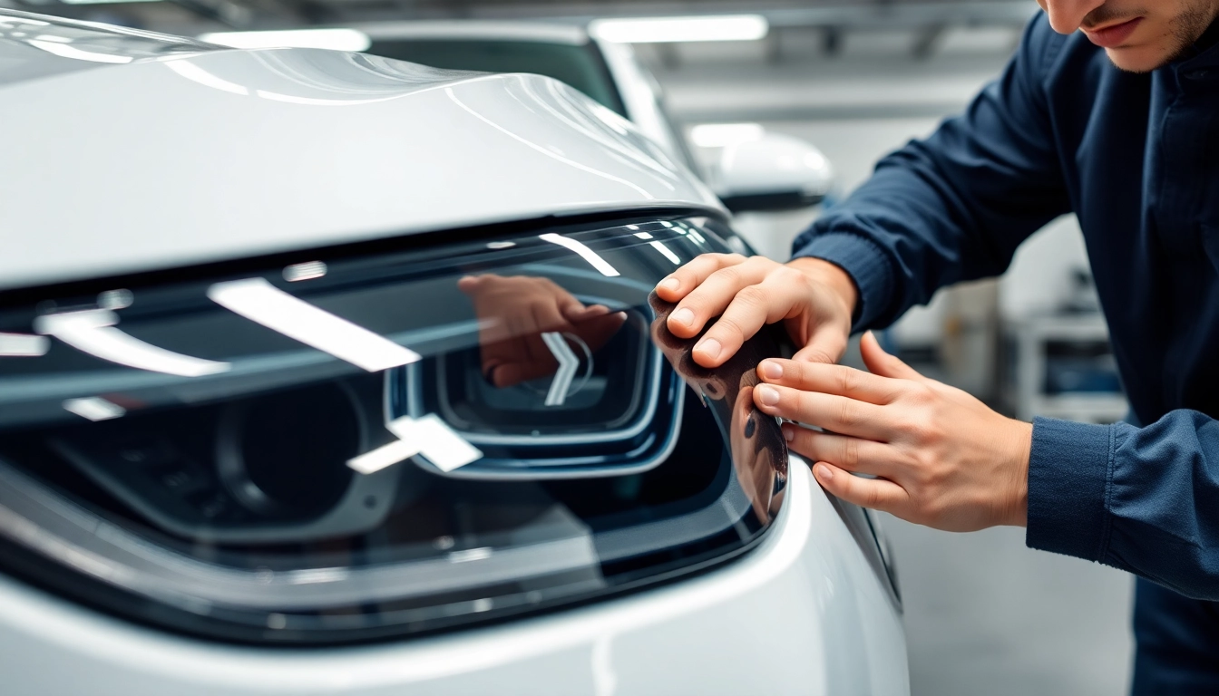 Kratzer vor Rückgabe entfernen München bei einem professionellen Autoaufbereiter, der einen Lackschaden beseitigt.