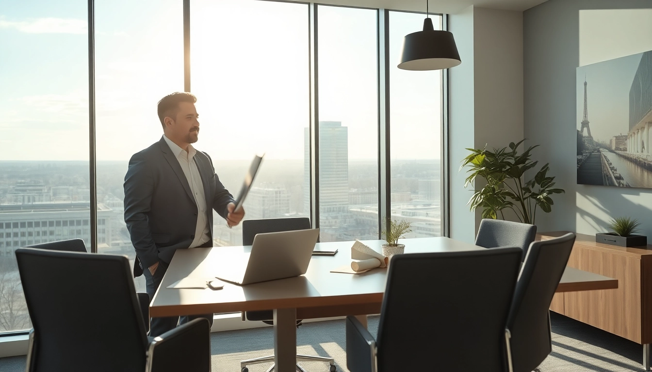 Headhunter Bielefeld führt ein motivierendes Gespräch mit einem Kandidaten in einem modernen Büro.