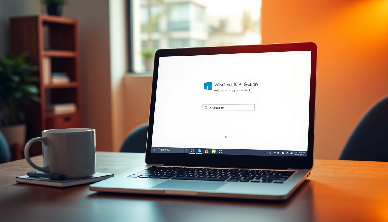 Aktivieren Sie Ihren Windows 10 schlüssel auf einem modernen Laptop, um die Vorteile des Betriebssystems zu nutzen.