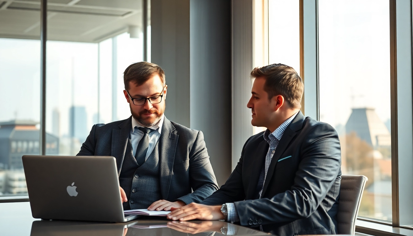 Headhunter Heidelberg bei einem professionellen Gespräch mit Bewerber in modernem Büro.