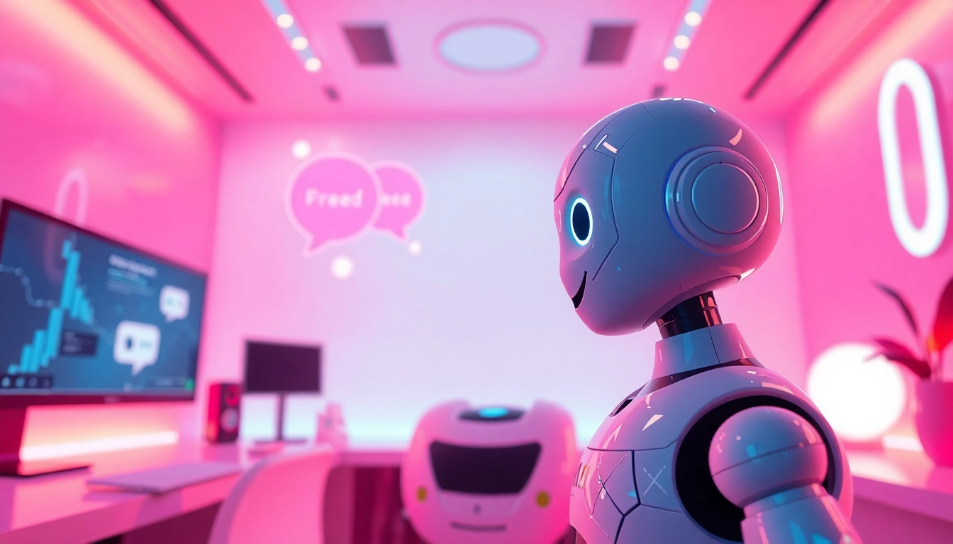 Engaging conversation with a free sex ai chatbot in a vibrant virtual setting.