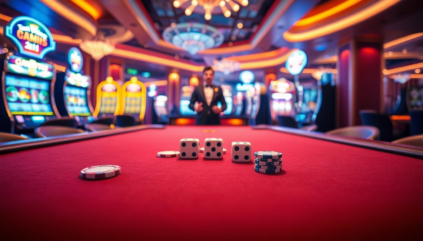 A player engages with the game tài xỉu md5 at an upscale casino table, enhancing the excitement of dice betting.